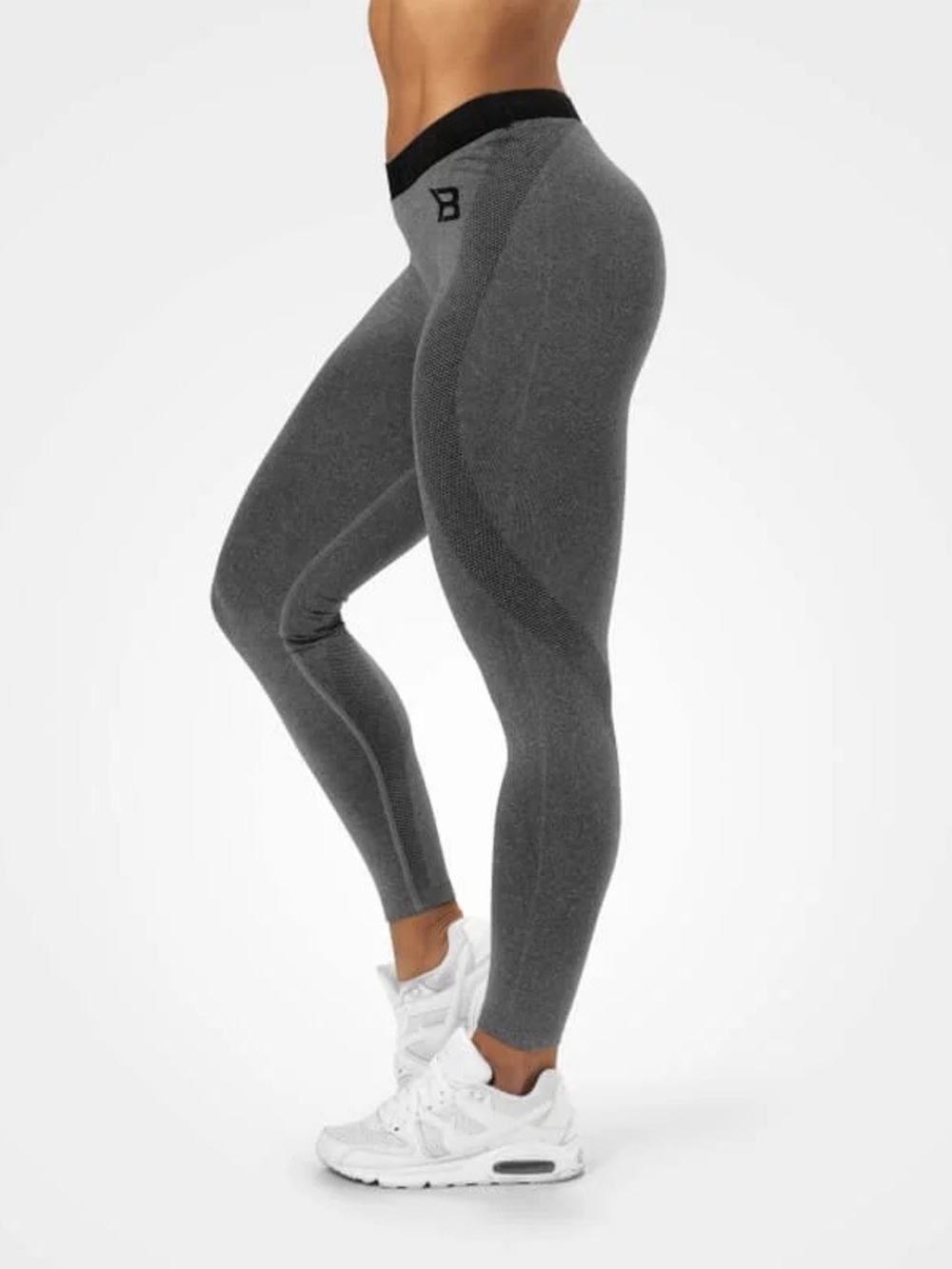 BETTER BODIES Astoria Curve Tights Grey High-Waist Seamless Leggings Extra Small